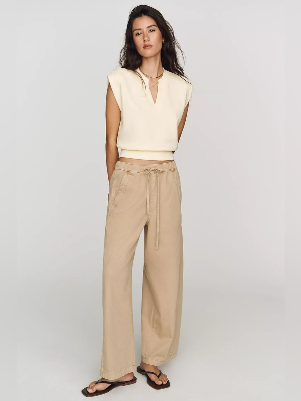 Pilcro Izzie Relaxed Full-Length Barrel Pants